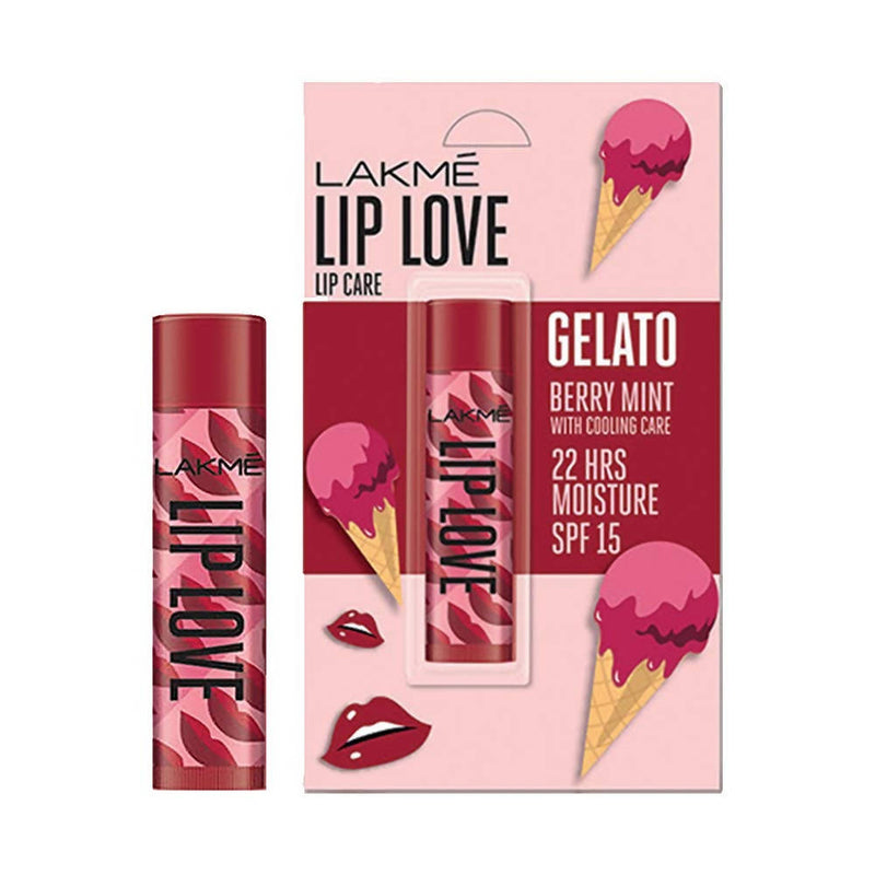 Lakme Lip Love Gelato Chapstick - Berry Mint - 4.5 gm