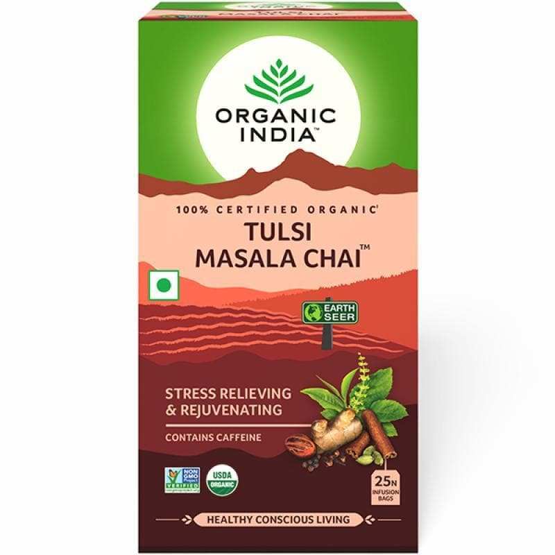 Organic India Tulsi Masala Chai 25 Tea Bags