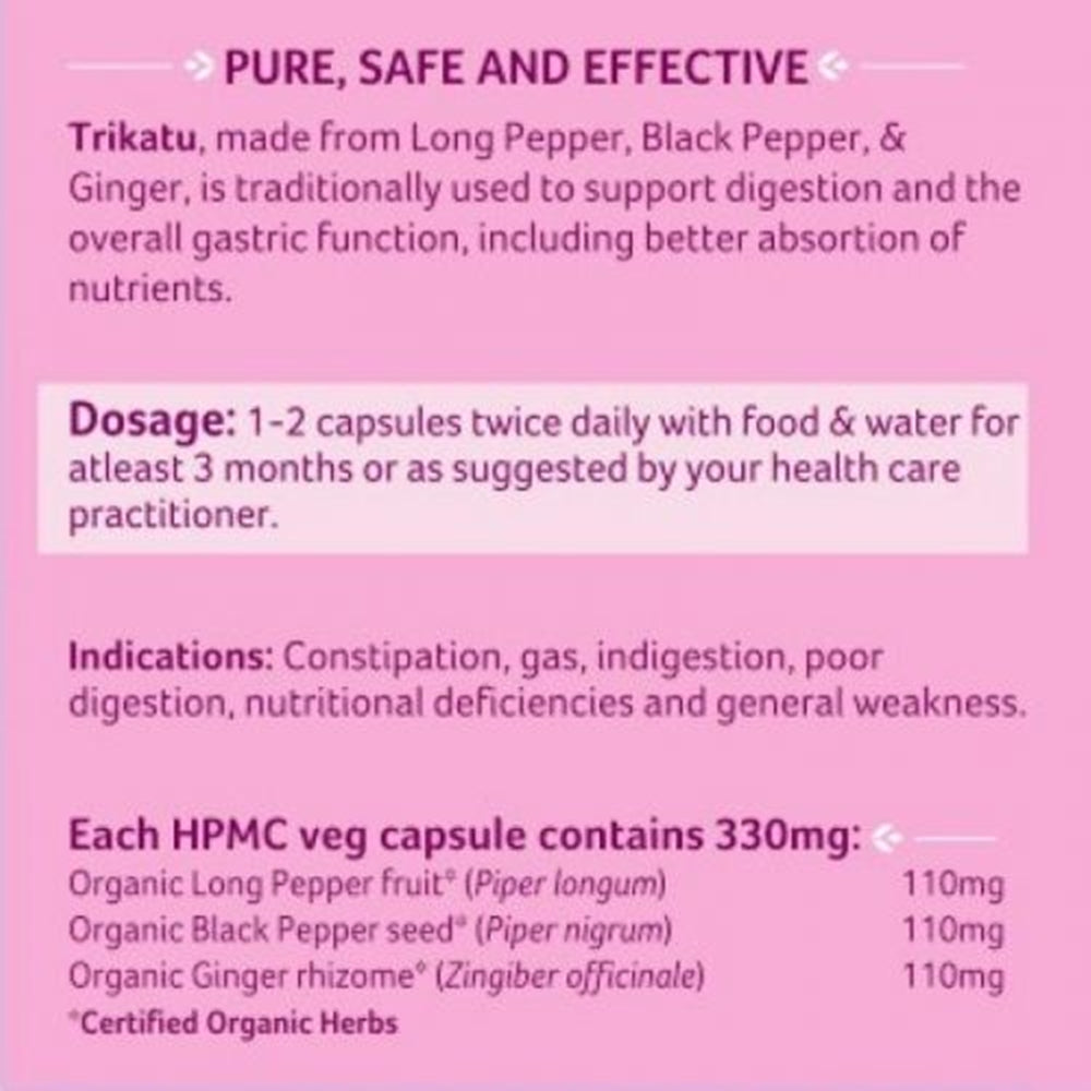 Organic India Trikatu 60 Capsules