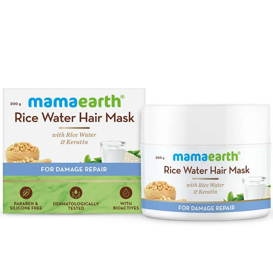 Mamaearth Rice Water Hair Mask with Rice Water & Keratin