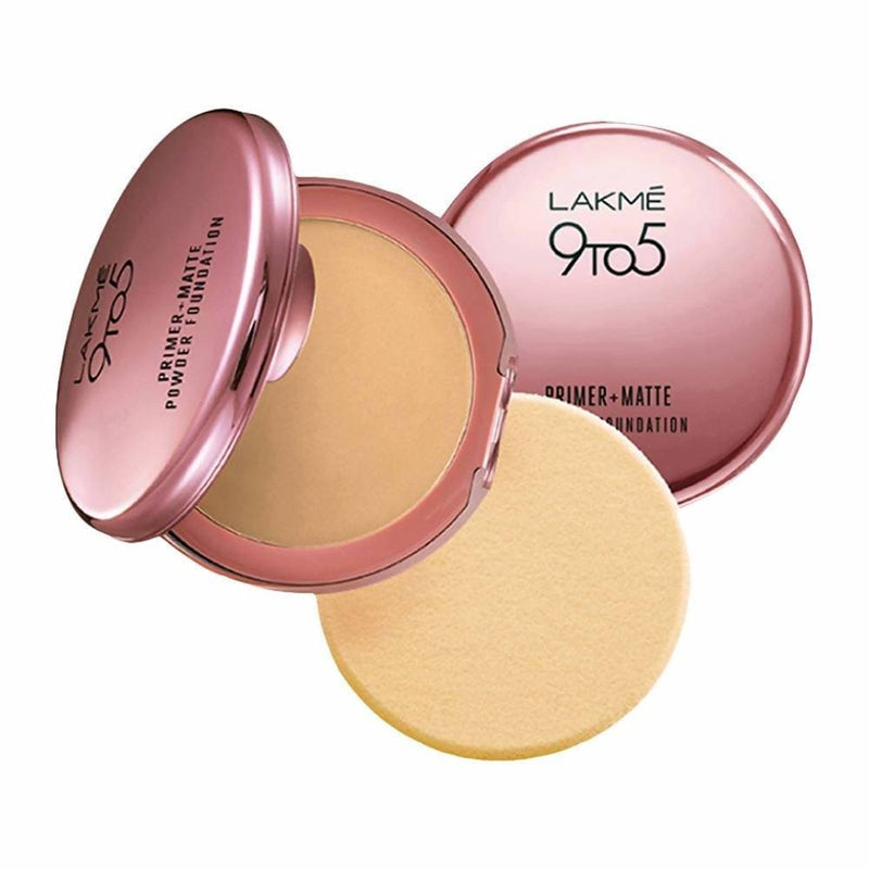 Lakme 9 To 5 Primer with Matte Powder Foundation Compact - Ivory Cream