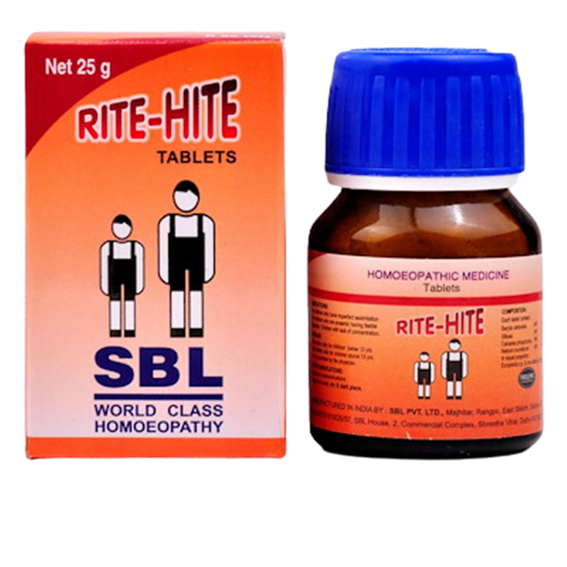 SBL Homeopathy Rite-Hite Tablets - 25 gm