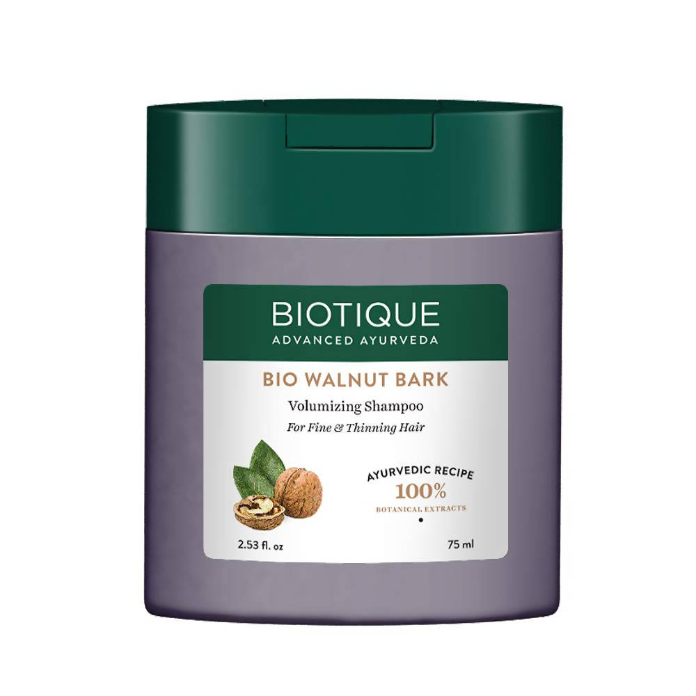 Biotique Advanced Ayurveda Bio Walnut Bark Volumizing Shampoo For Fine & Thinning Hair