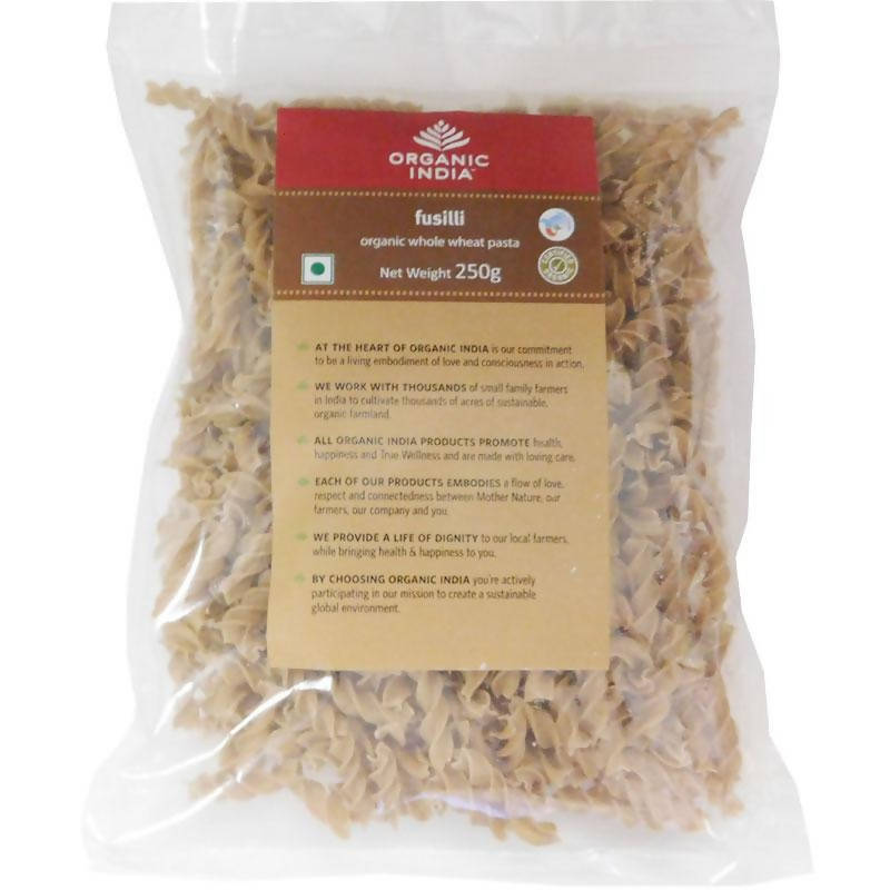 Organic India Fusilli Organic Whole Wheat Pasta